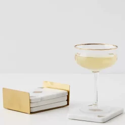 GigiandTom Lady Luck Marble Coaster Set