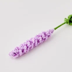 GigiandTom Lavender Hand Knitted Crochet Flower Purple