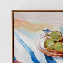 GigiandTom Lemon Picnic Framed Canvas Oil Painting