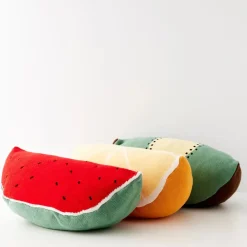 GigiandTom Lemon Yellow Cotton Cushion