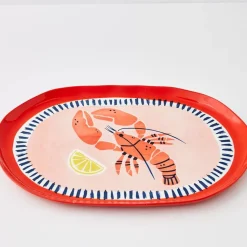 GigiandTom Lobster Ceramic Platter Pink
