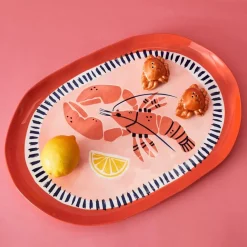 GigiandTom Lobster Ceramic Platter Pink