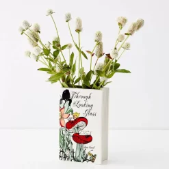 GigiandTom Vases*Looking Glass Ceramic Book Vase White
