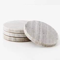 GigiandTom Marble Coasters 4 Pack Beige
