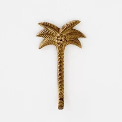 GigiandTom Miami Brass Wall Hook Gold