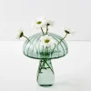 GigiandTom Vases*Mushroom Coloured Glass Vase Cyan