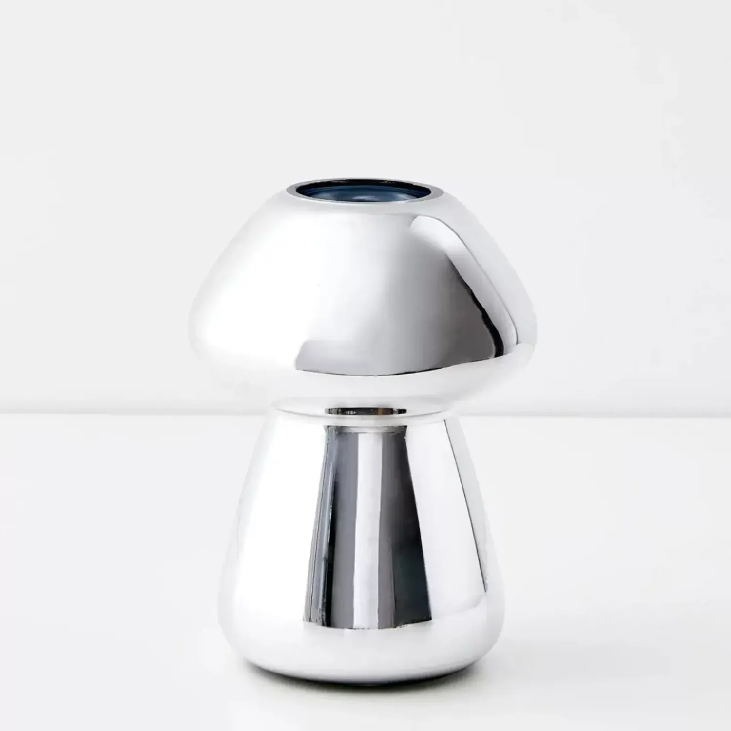 GigiandTom Mushroom Glass Vase Silver