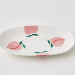 GigiandTom Peachy Keen Ceramic Serving Platter