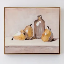 GigiandTom Pears Framed Canvas Oil Painting
