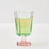 GigiandTom Wine Glasses*Posie Ribbed Wine Glass Green