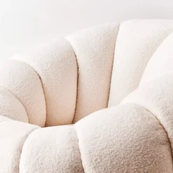 GigiandTom Pumpkin Accent Chair White