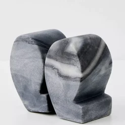 GigiandTom Quote Marble Bookends Grey