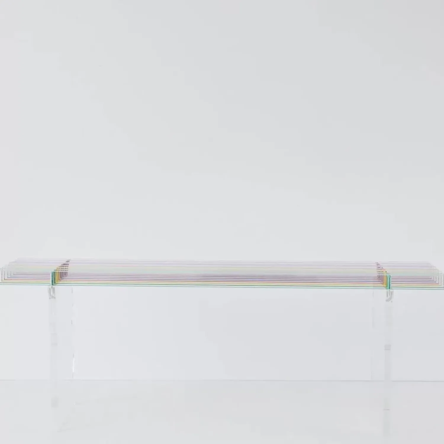 GigiandTom Rainbow Acrylic Side Bench Seat
