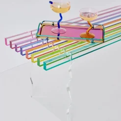 GigiandTom Rainbow Acrylic Side Bench Seat