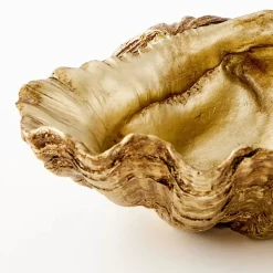 GigiandTom Decorative Objects & Trays*Resin Clam Sculpture Small Gold