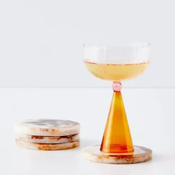 GigiandTom Resin Coasters 4 Pack Tortoiseshell