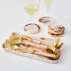 GigiandTom Resin Coasters 4 Pack Tortoiseshell