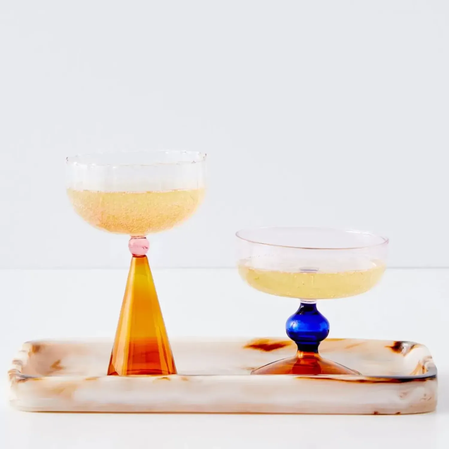 GigiandTom Resin Decorative Tray Tortoiseshell