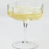 GigiandTom Ribbed Flower Champagne Glass