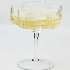 GigiandTom Ribbed Flower Champagne Glass