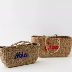 GigiandTom Riviera Rattan Basket Shopper Set
