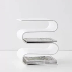 GigiandTom S Bend Acrylic Side Table White