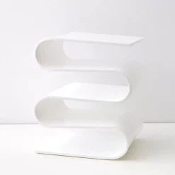 GigiandTom Furniture*S Bend Acrylic Side Table White
