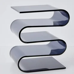 GigiandTom S Bend Acrylic Side Table Grey
