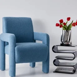 GigiandTom S Bend Acrylic Side Table Grey