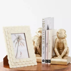 GigiandTom Scalloped Bone Photo Frame Ivory