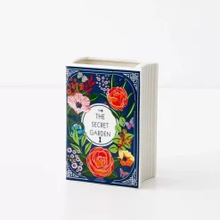 GigiandTom Vases*Secret Garden Ceramic Book Vase Navy