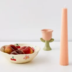 GigiandTom Soy Taper Candle Peach