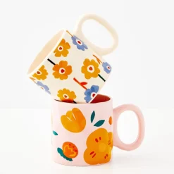 GigiandTom Mugs & Teacups*Springtime Ceramic Mug Pink