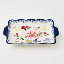 GigiandTom Springtime Ceramic Serving Plate
