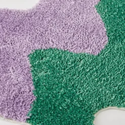 GigiandTom Squiggle Floor Runner Lavender/Green