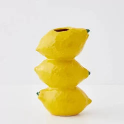 GigiandTom Stacked Lemon Ceramic Vase