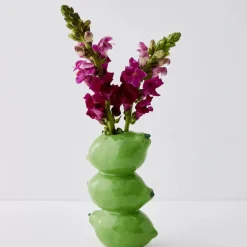 GigiandTom Stacked Lime Ceramic Vase
