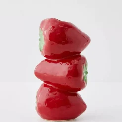 GigiandTom Stacked Strawberry Ceramic Vase
