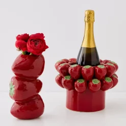 GigiandTom Strawberry Bouquet Ceramic Vase