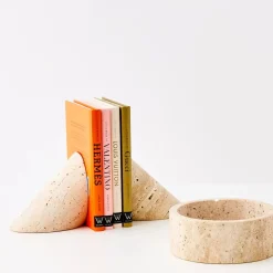 GigiandTom Travertine Stone Bookends
