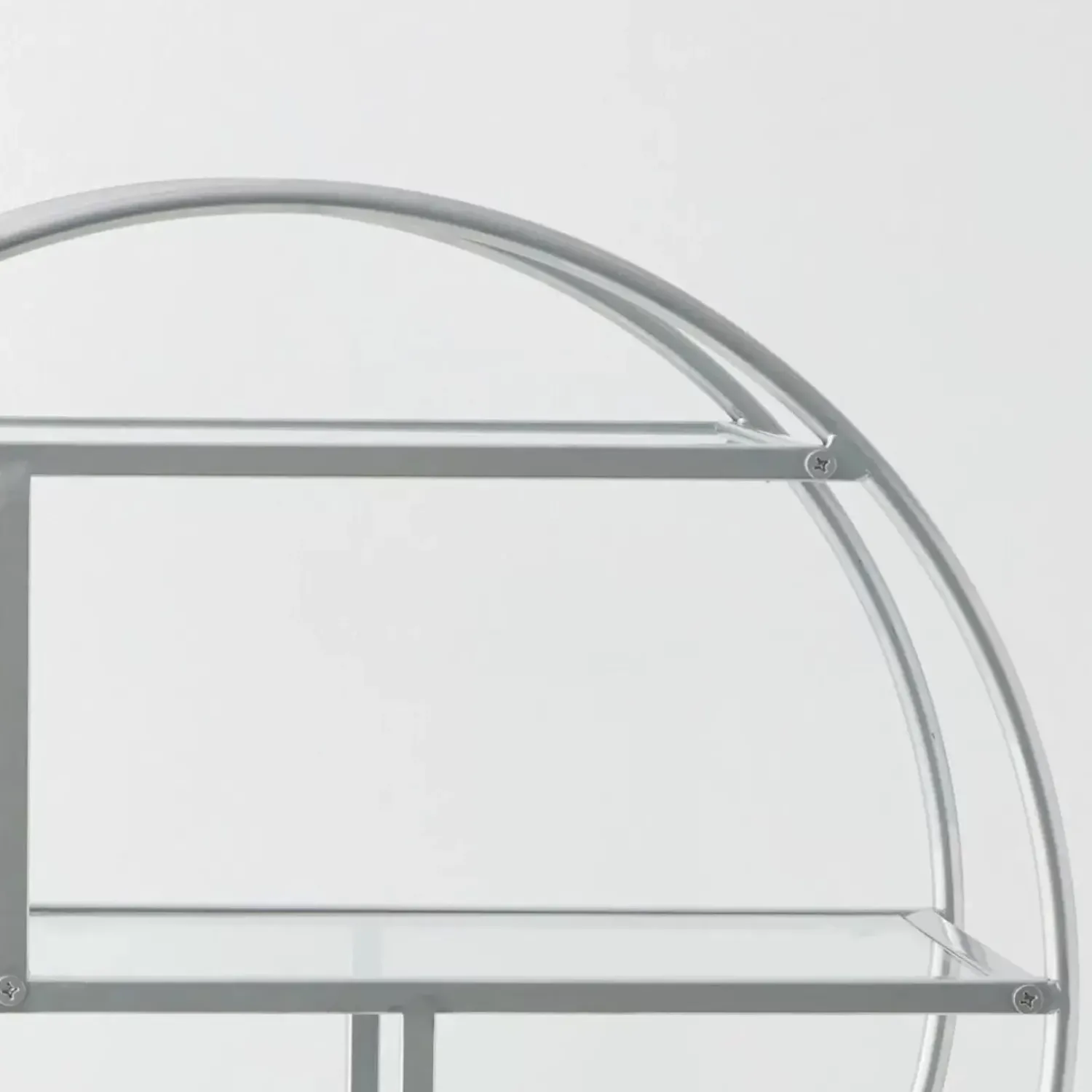 GigiandTom Vintage Style Bar Cart Silver