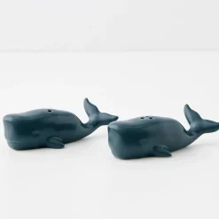 GigiandTom Wally Whale Ceramic Salt & Pepper Shakers