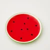 GigiandTom Watermelon Ceramic Plate Red