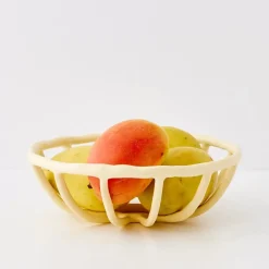 GigiandTom Kitchen Accessories*Weave Resin Fruit Bowl Beige